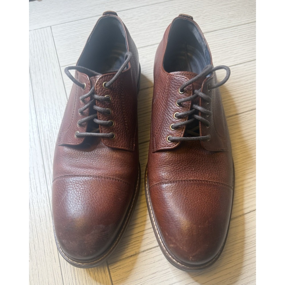 Cole Haan Brown Leather Derby Oxfords
